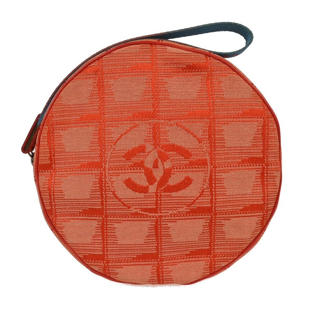 Chanel Travel Line Round Wristlet Nylon